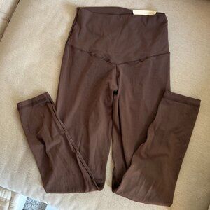 Aerie Women's High-Waisted 7/8 Legging, Chocolate Brown, Small/Short